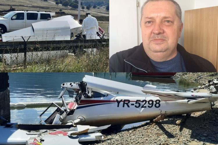FOTO - Anchetatorii clujeni au început analizarea avionului care s-a prăbușit în Colibița. Pilotul care și-a pierdut viața, un cunoscut afacerist