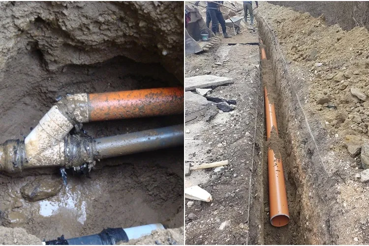 Se introduce canalizarea în satul Gheorgheni, din comuna Feleacu. Era și cazul! - FOTO