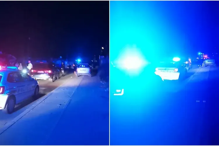 Un bărbat beat s-a lovit de o mașină oprită pe strada Cantonului, în comunitatea de romi - VIDEO