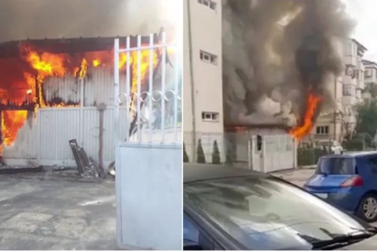 Incendiu puternic la o unitate de învățământ. Peste 400 de elevi și 25 de profesori au fost evacuați de urgență 