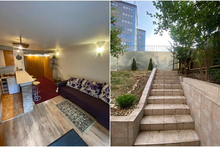 O nouă apariție în ”fauna” imobiliară de la Cluj: ”Apartament - garsonieră” cu grădină - FOTO