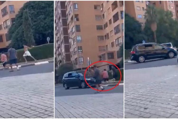 Un bărbat și-a luat soacra pe capotă, într-un sens giratoriu. Scandalul a pornit după ce tânărul avusese un accident de circulație