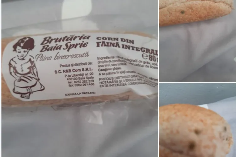 FOTO - Elevii mai multor școli din Bistrița au primit cornuri mucegăite. Protecția Consumatorului demarează o anchetă