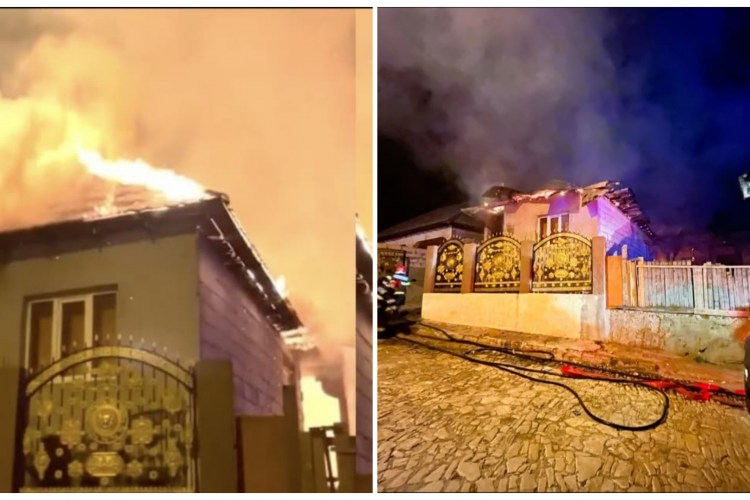 Patru case incendiate de un piroman! Poliţiştii sunt în alertă şi îl caută pe individ