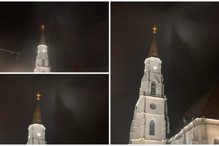 Fenomen spectaculos pe cerul Clujului! Trecătorii s-au oprit pentru a-l admira - VIDEO