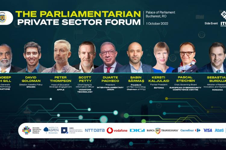 The Parliamentarian - Private Sector Forum reunește la București experți globali în tehnologie și parlamentari de pe întreg mapamondul