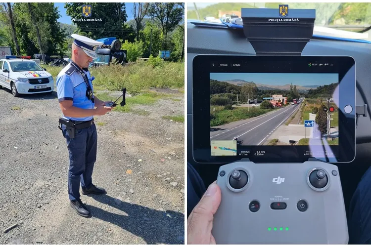 Vitezomanii din Cluj urmăriți de polițiști cu drona - VIDEO