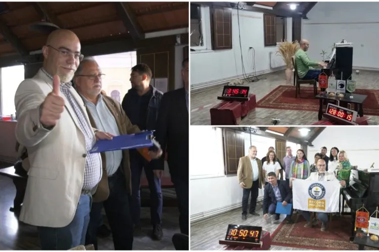 Concert de Cartea Recordurilor: Un pianist român a cântat șase zile fără oprire. Artistul a mai bătut un record anul acesta