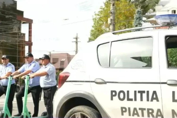 Polițiști locali, trimiși la intervenție pe trotinetă. Cauza: E mai ieftin. „Economie și de carburanți și de timp, circulă mai repede”