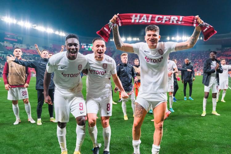 Slavia Praga - CFR Cluj 0-1! Câți bani a obținut CFR Cluj datorită celei mai importante victorii în Conference League