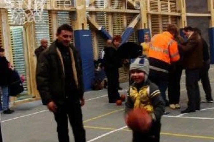 Baschet la Salina Turda, la 200 de metri adancime