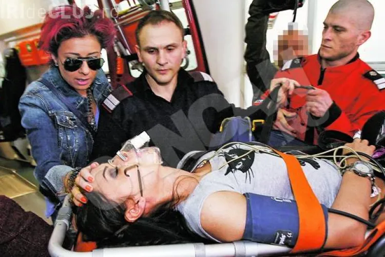 Imagini din momentul in care Oana Zavoranu a lesinat - FOTO