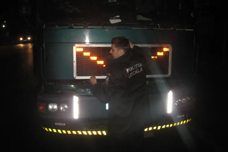 Amenzi de 17.000 de lei pentru masinile de mare tonaj parcate ilegal in Cluj