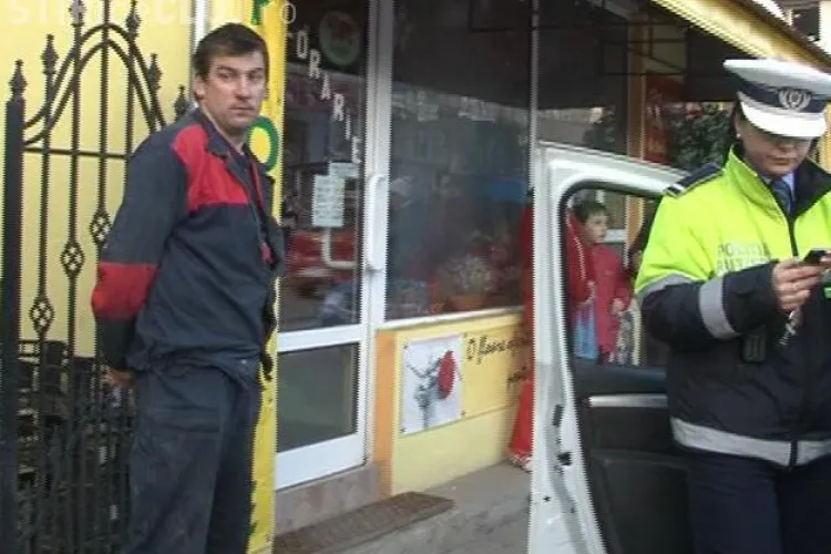 Un sofer din Dej a urcat beat la volan si a lovit o femeie care circula pe trotuar! VIDEO si FOTO