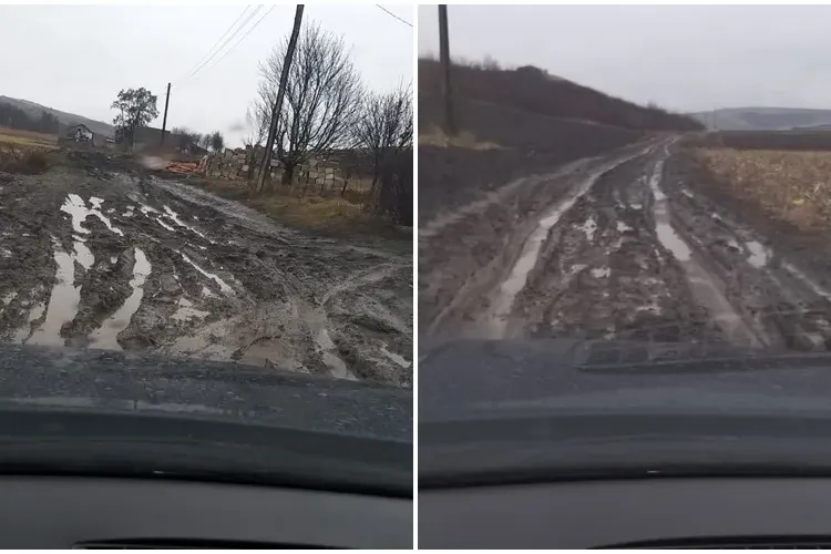 Drum de coșmar în Cojocna: ”Nu putem duce copiii la școală. Și noi plătim impozite!” - VIDEO și FOTO