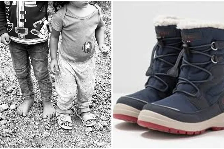 O clujeancă sufletistă adună bani pentru a lua încălțăminte copiilor fără posibilități! O ajutăm? - FOTO