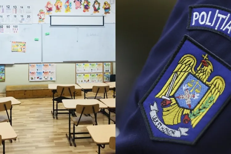 Un elev de la o școală din comuna Bonțida, lovit de un polițist în sala profesorală. Sunt demarate cercetări de către IPJ Cluj 