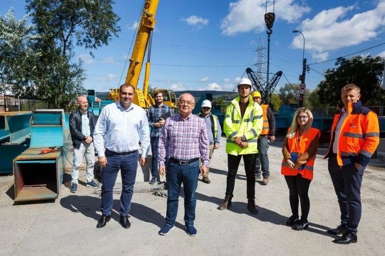 Podul de ”Sare” de pe strada Porțelanului va fi finalizat în acest an