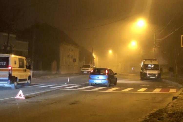 Doua fete accidentate pe o trecere de pietoni din județul Cluj, de o mașină condusă de un șofer de 85 de ani