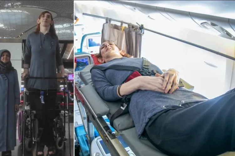 Rumeysa Gelgi este cea mai înaltă femeie din lume. Primul său zbor a fost cât se poate de special: A fost modificat avionul pentru ea