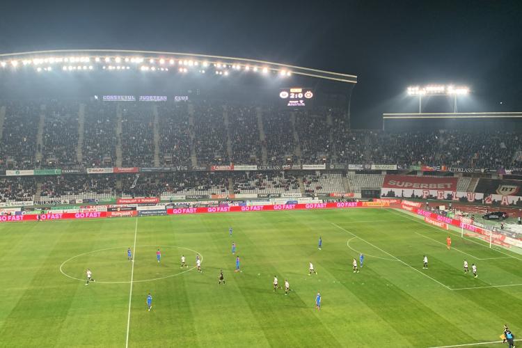 U Cluj - FCSB 2 - 1. Victorie uriașă pentru clujeni - VIDEO cu atmosfera incredibilă