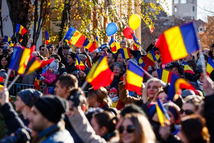 Cum se sărbătorește la Cluj Ziua Națională a României - 1 Decembrie: defilare, concerte și drone