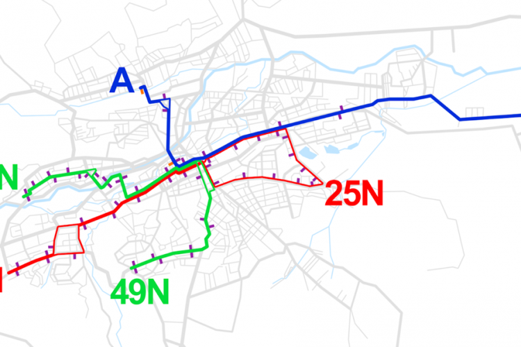 Trei linii de noapte ar putea conecta tot Clujul, non-stop. Linia de la Aeroport e promisă de 3 ani - FOTO