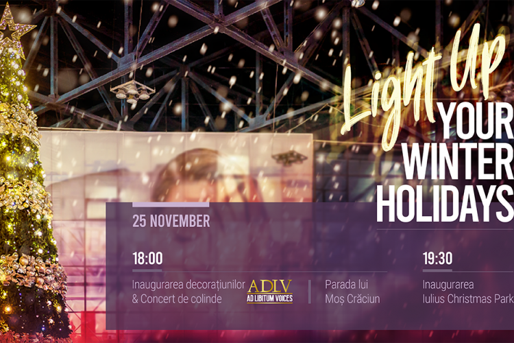 „Light Up your Winter Holiday” cu Crăciunul Cosmic de la Iulius Mall Cluj 