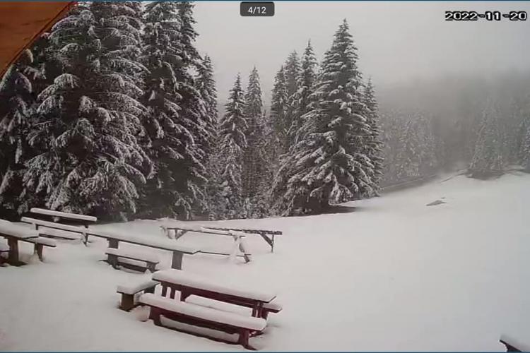 La Cluj a nins în zona de munte! Dacă va continua așa va fi un sezon splendid de schi - FOTO
