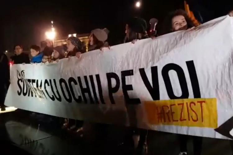 Protest la Cluj împotriva scumpirilor! TOTUL E PREA SCUMP! Utilități, alimente, locuințe