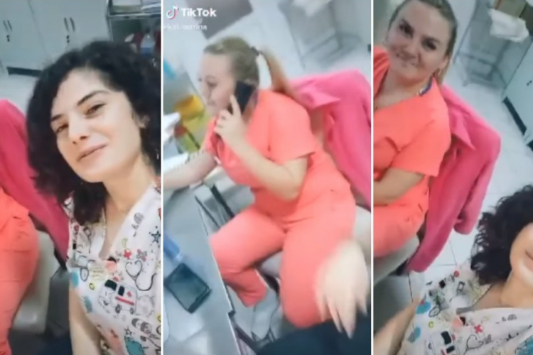 VIDEO - Două asistente de la un spital orășenesc s-au filmat cântând manele pe Tik Tok în timpul serviciului. Reacţia conducerii