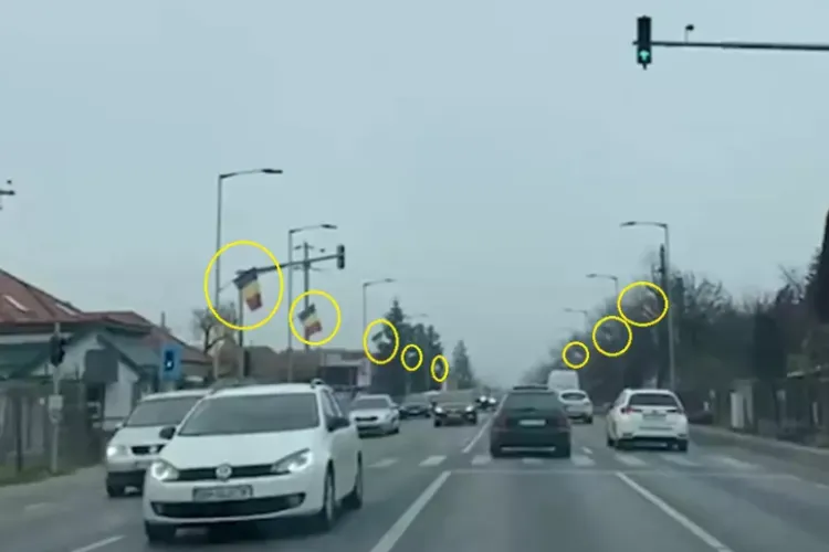 FOTO - Primăria Florești a cumpărat 6.700 de steaguri în ultimii patru ani. E unul pe fiecare stâlp de iluminat: „Așa sărbătorim noi 1 Decembrie”