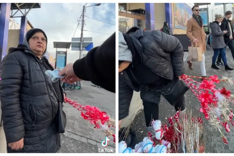 VIDEO. Gestul uimitor al unei clujence care vinde nuiele de Moș Nicolae, lângă Iulius Mall: „Eu nu-s cerșetoare, eu muncesc”