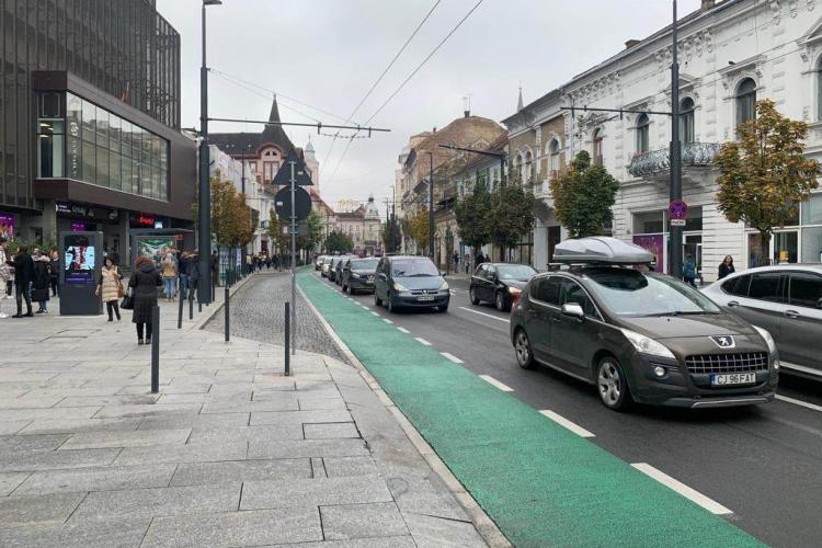 VIDEO. Trafic rutier îngreunat în centrul Clujului, din cauza repetițiilor pentru parada de 1 Decembrie