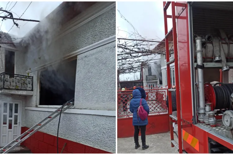 FOTO. Incendiu în comuna Apahida! Pompierii intervin cu două autospeciale