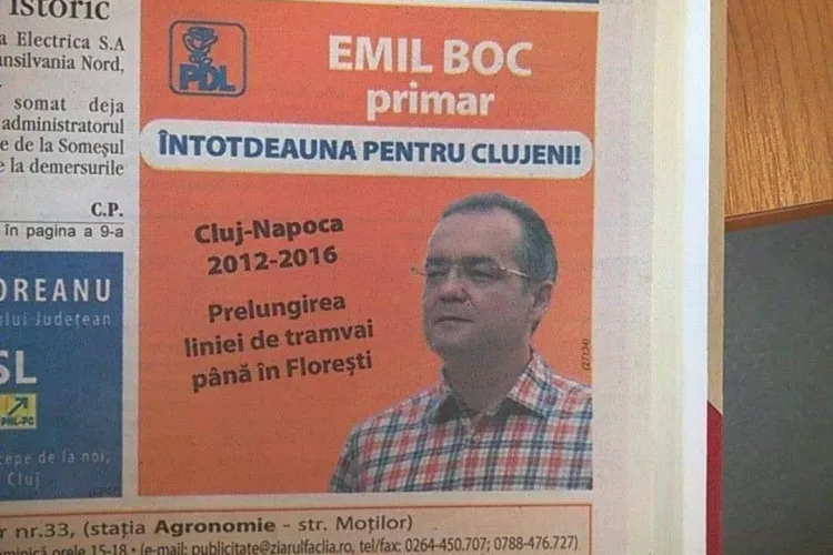 Boc promitea, în 2012, prelungirea liniei de tramvai până în Florești, la fel cum promite acum metroul: E puțin complicat, dar se poate face - FOTO