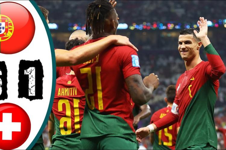 Spectacol în meciul Portugaliei contra celor din Elveția. Portughezii s-au calificat în sferturile Cupei Mondiale 2022