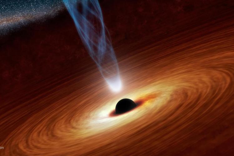 O gaură neagră a înghițit o stea, iar rămășițele acesteia au fost propulsate direct pe Pământ