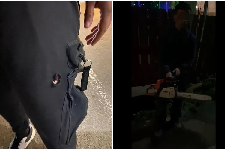 Clujean atacat cu drujba în timp ce își vizita copilul! Jandarmii sunt acuzați că nu au făcut nimic și victima a apelat la Poliție - VIDEO