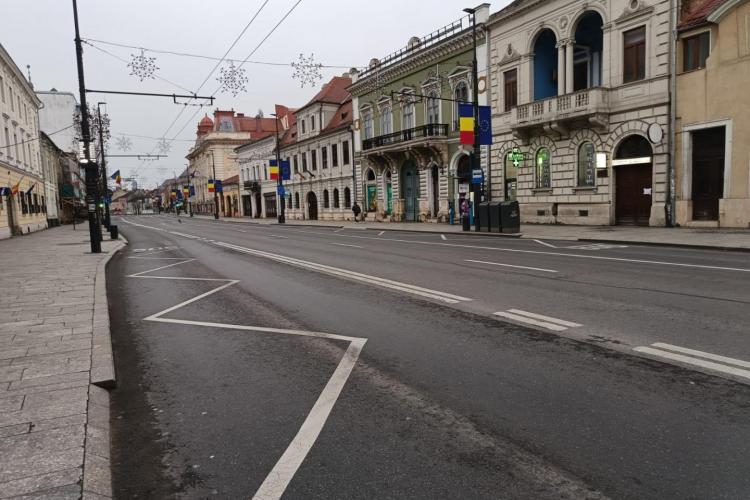 Clujul fără mașini! Fenomen destul de rar pentru metropola Transilvaniei - FOTO