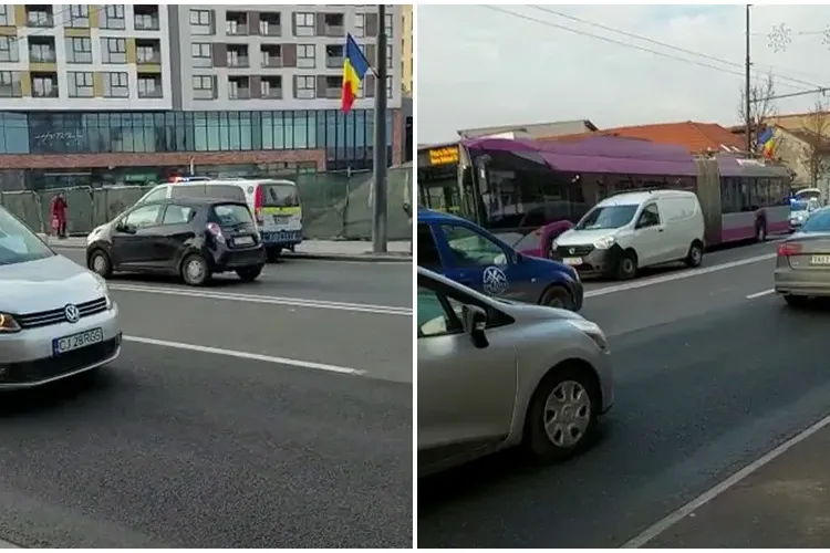 Un clujean s-a izbit de un troleibuz pe Calea Moților - VIDEO