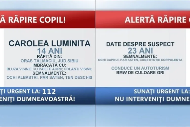 FOTO - Fata de 14 ani din Sibiu, care ar fi fost răpită, a fugit de bunăvoie cu iubitul de 23 de ani