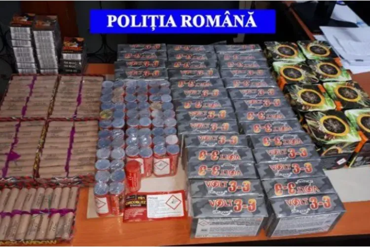 Polițiștii au confiscat aproape 100 de kg. de pirotehnice de la persoane juridice pe raza județului Cluj