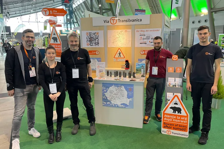FOTO - Traseul de drumeții Via Transilvanica, care traversează România, prezentat la cel mai mare târg de turism din lume