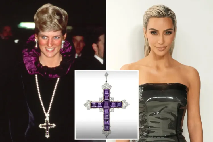 FOTO - Kim Kardashian a cumpărat un colier care i-a aparținut prințesei Diana. Internauții au criticat-o: „Nu vei fi niciodată un simbol”