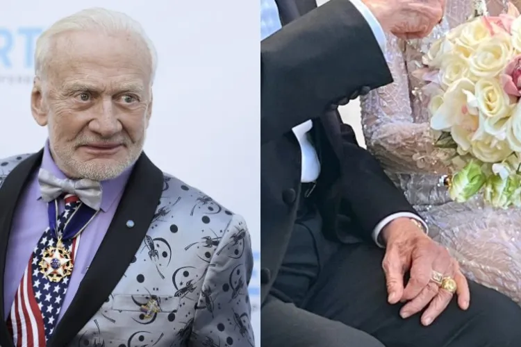 FOTO - La 93 de ani, al doilea om care a călcat pe Lună, s-a căsătorit cu o ardeleancă mai tânără cu 30 de ani