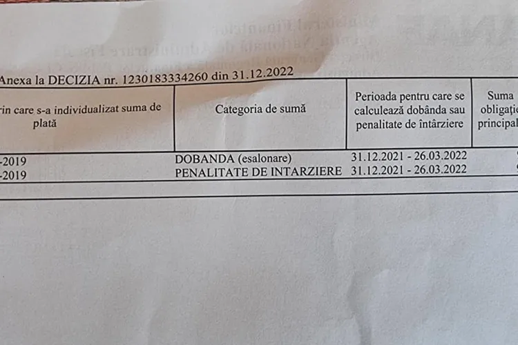 Clujean somat de fisc să achite o datorie de 3 lei - FOTO