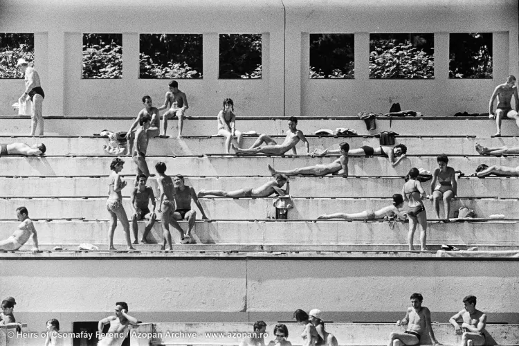 Fotografie SUPERBĂ cu ștrandul Victor Babeș, din 1965: ”Nimeni nu era supraponderal” - FOTO