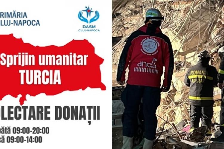 CLUJ-NAPOCA - Campanie de ajutorare a victimelor seismelor din Turcia: Vezi unde poți face donațiile 