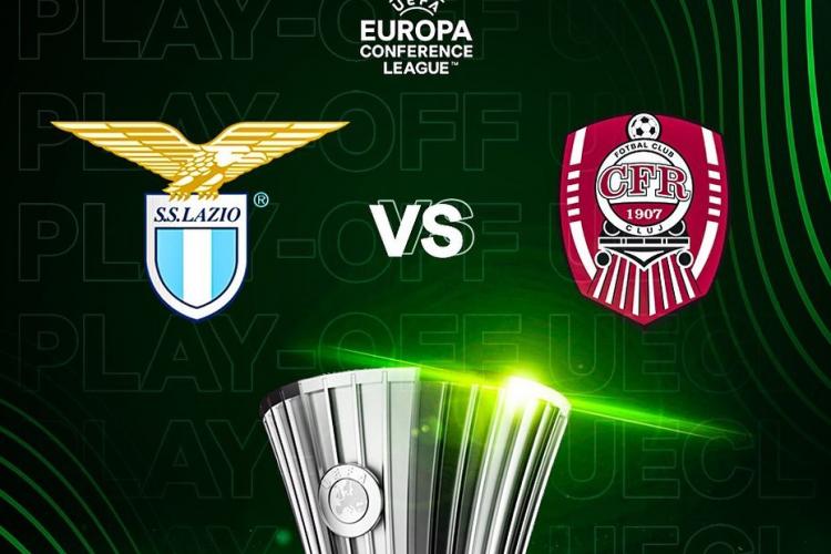 CFR Cluj joacă joi în play-off-ul Conference League contra italienilor de la Lazio! Cine transmite partida de la Roma